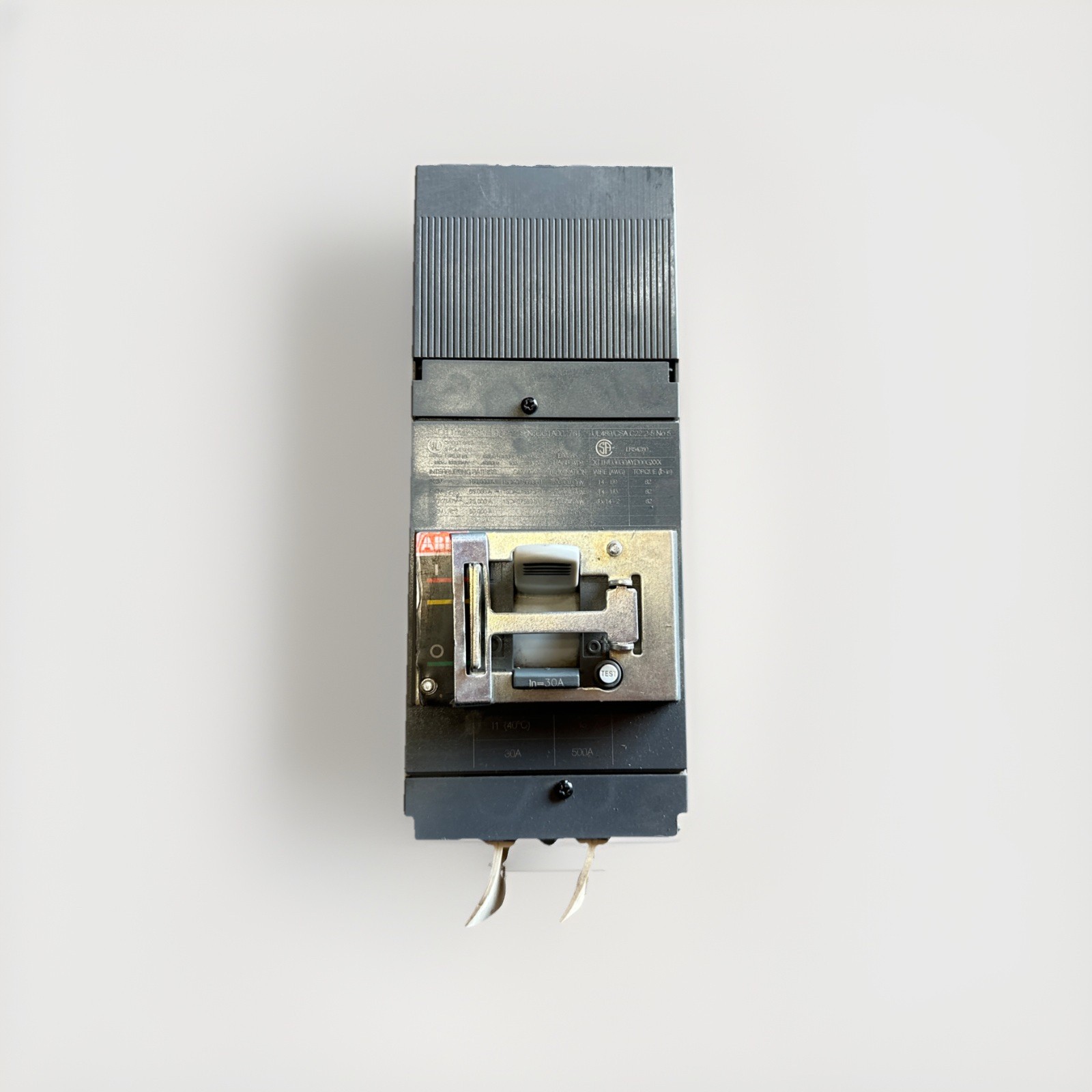 🔴ABB XT1HU3030AYD00GXXX 30 amp ReliaGear 3P XT1 600v Circuit Breaker‼️
