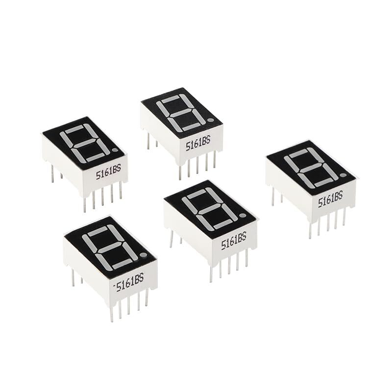 20PCS 0.56″ 1 Bit 7 Segment Display Common Anode Digital Tube 10Pin 0.56Inch …