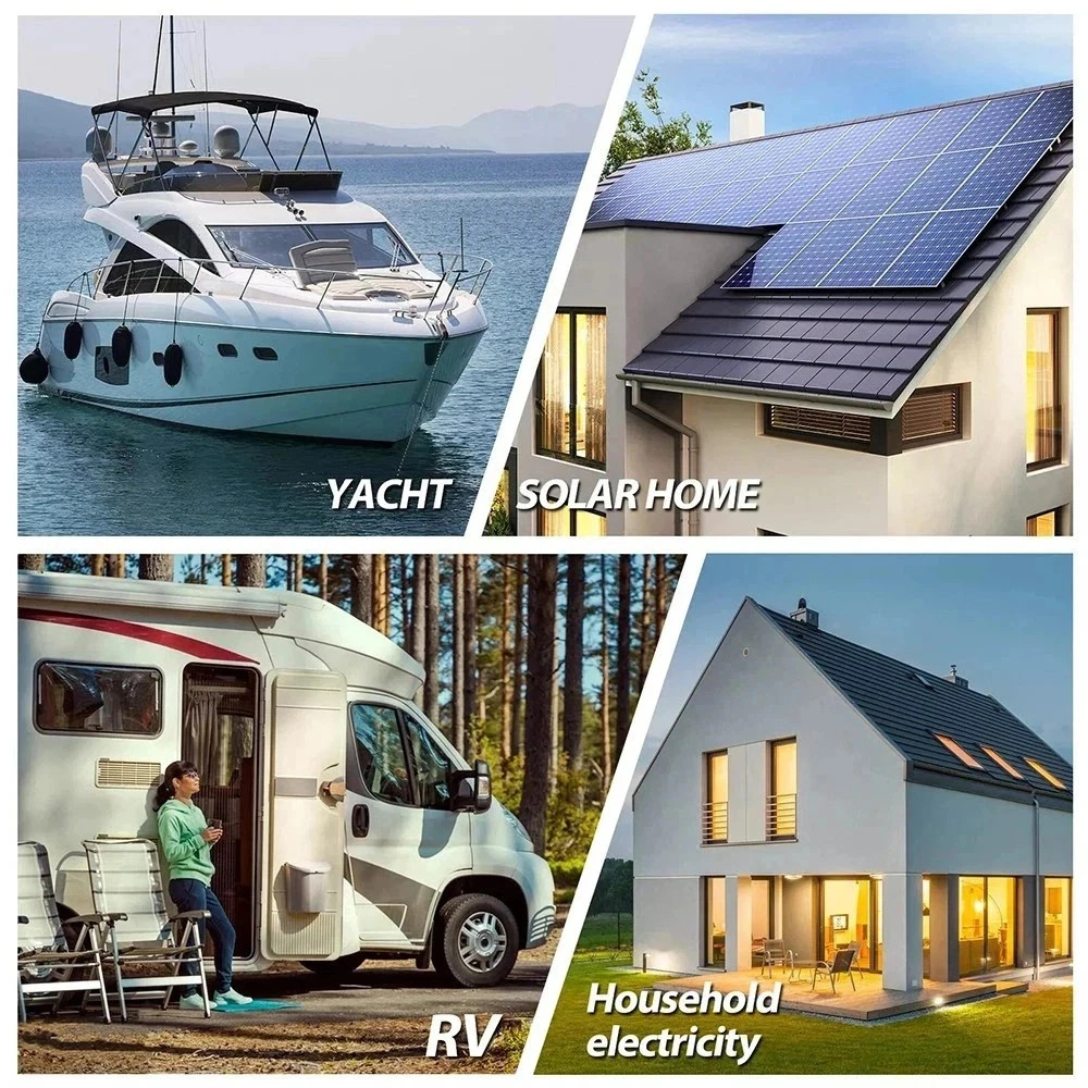 POERUNI 12V 300Ah LiFePO4 Battery 4000+ Deep Cycles 3840Wh 200A BMS for RV Solar
