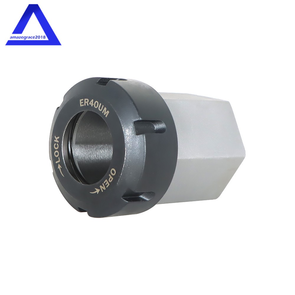 ER40 Hex + ER40 Square Collet Block Chuck Holder for CNC Lathe Engraving Machine