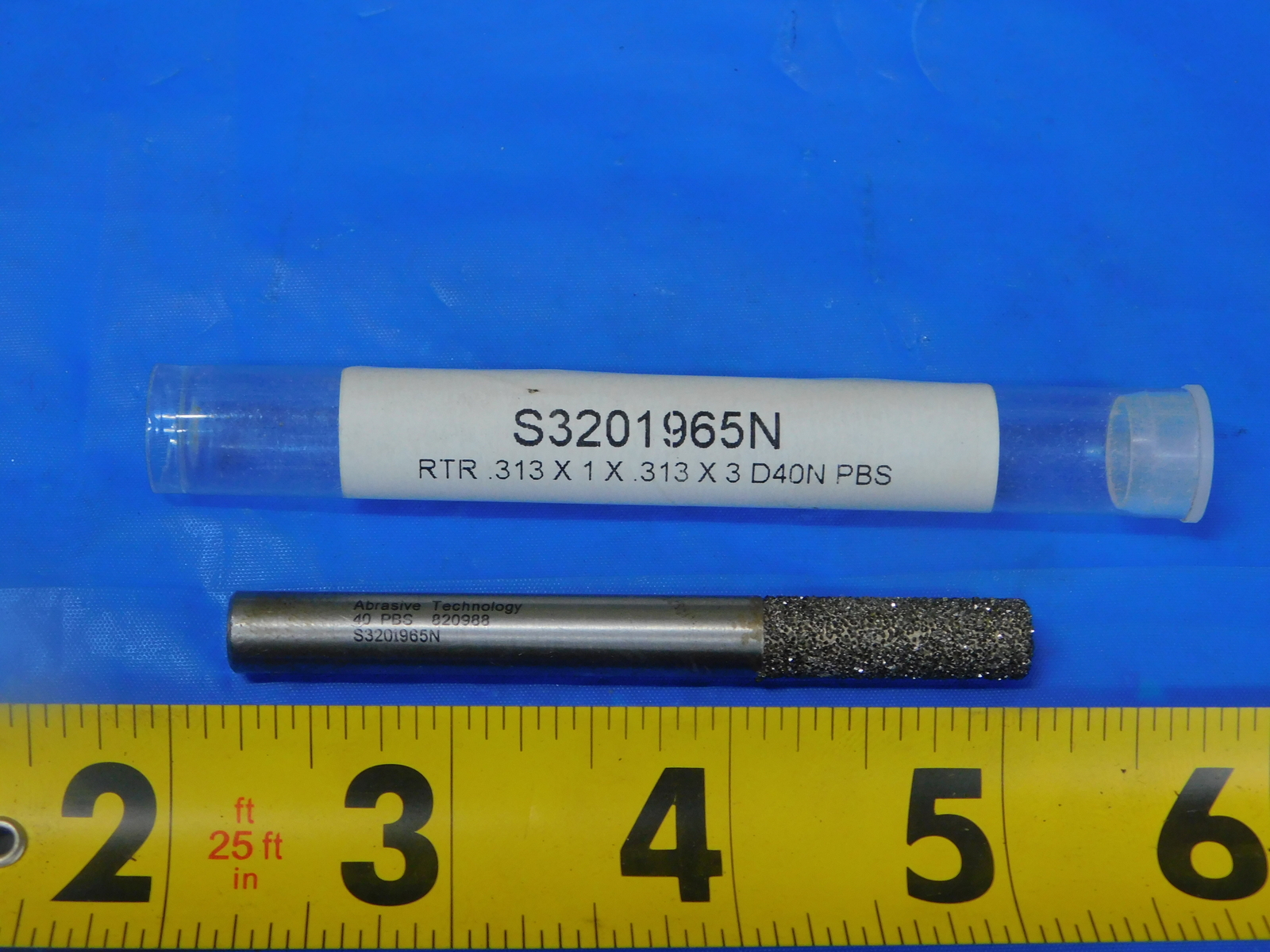ABRASIVE TECHNOLOGY .313″ x 1″ x 3″ D40N PBS ROUTER DEBURRING TOOL S3201965N