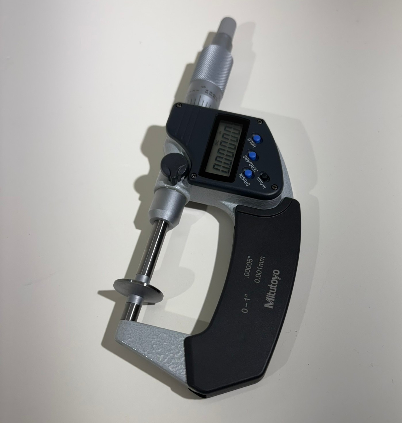 Mitutoyo 369-350-32 – Digimatic Disk N.R.S Micrometer 0″- 1″/25.4mm SPC IP65