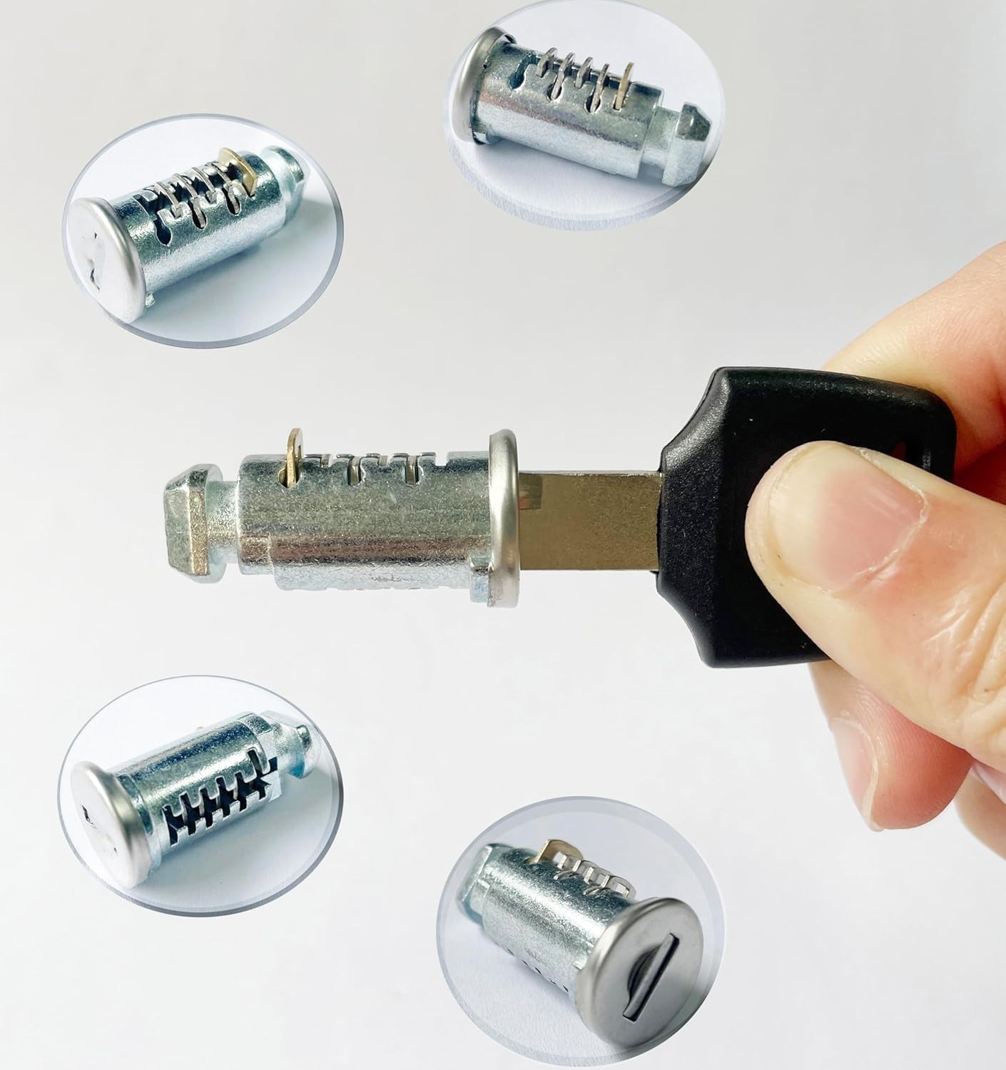 4 Pack Lock Cores Compatible with Thule One-Key System Lock Cylinders, Key Cylin