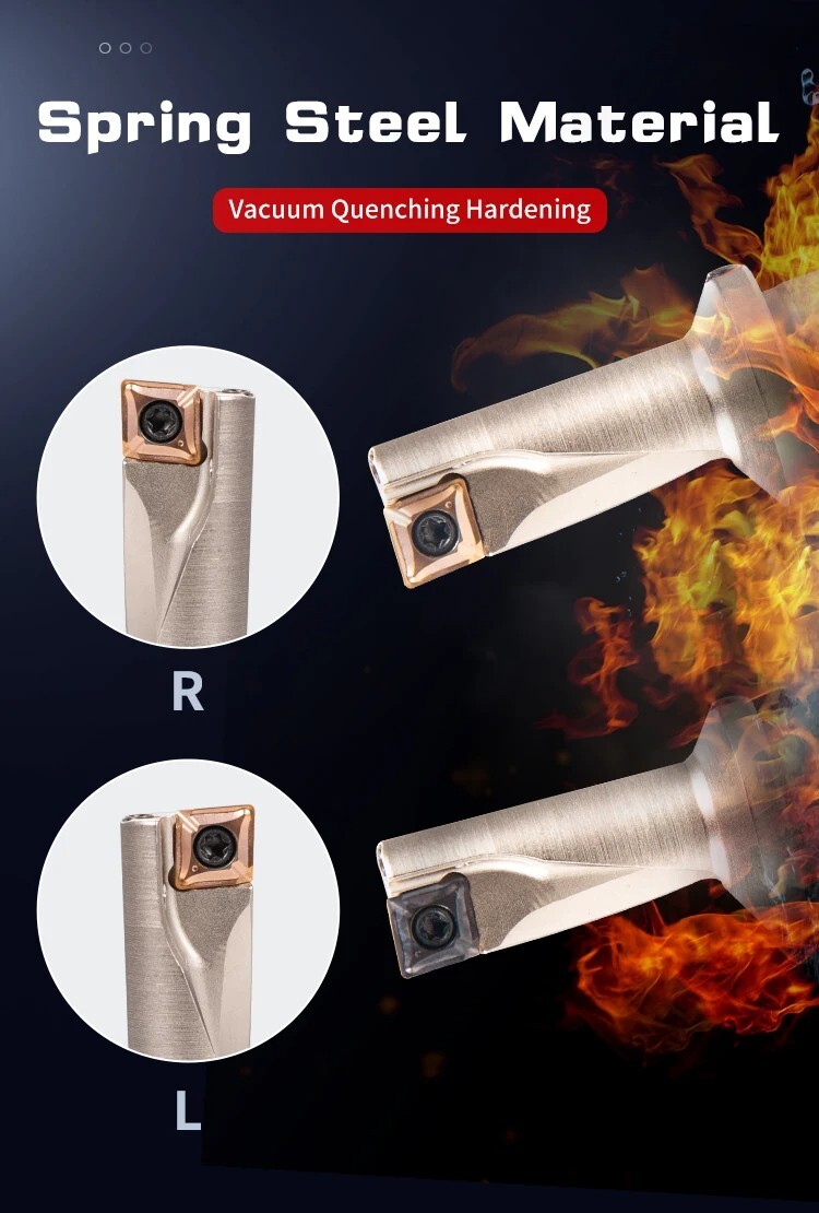 Metal Drilling Chuck Tool Holder Durable CNC Lathe Insert Boring Shank Parts