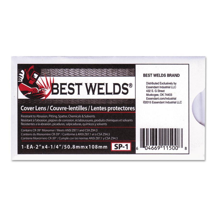 Welding Helmet Clear Cover Lens CR-39 Monomer 2″ x 4.25″ 10 pack 2×4