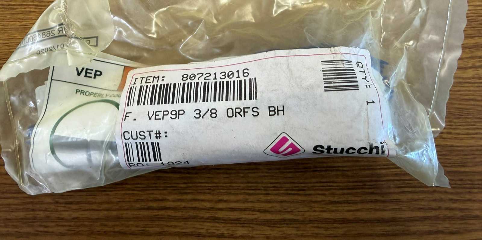 Stucchi Quick Disconnect – VEP Series – F. VEP9P 3/8 ORFS BH – Female Connector