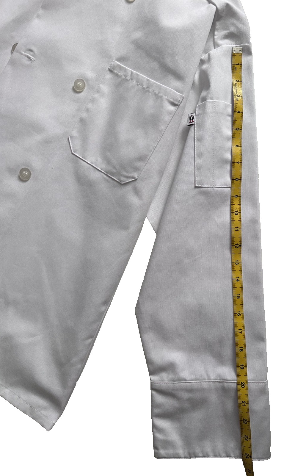 Uncommon Threads White Chef Coat Jacket 40-42 Medium 8 Button Style 0400 NEW