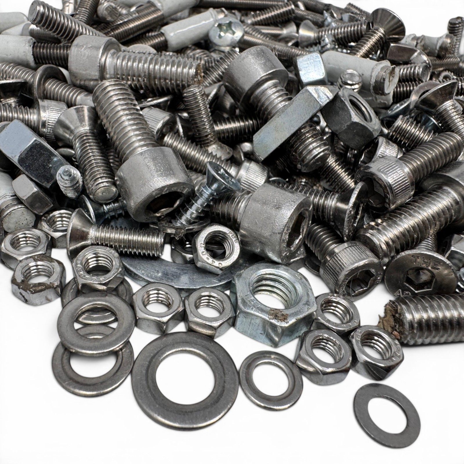 Stainless Steel Fastener Assortment Bolts Nuts Washers Hardware Kit Mixed Lot
