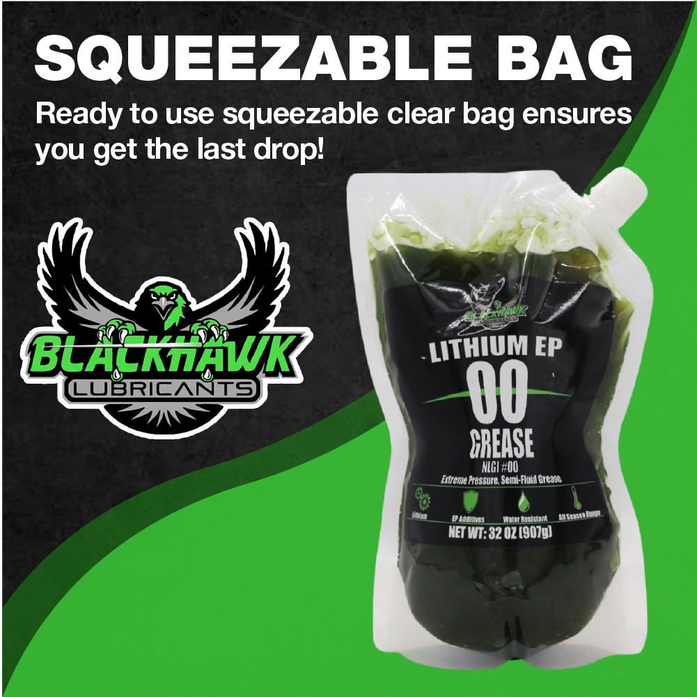 BLACKHAWK PERFORMANCE Lithium EP00 Grease – 32 oz EZ Squeeze Pouch (1pk)