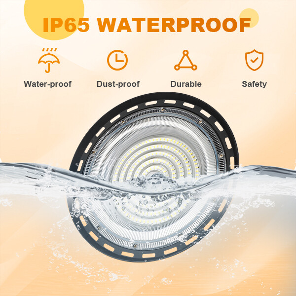 8 Pack 200W UFO Led High Bay Light Shop Industrial Commercial Factory Warehouse