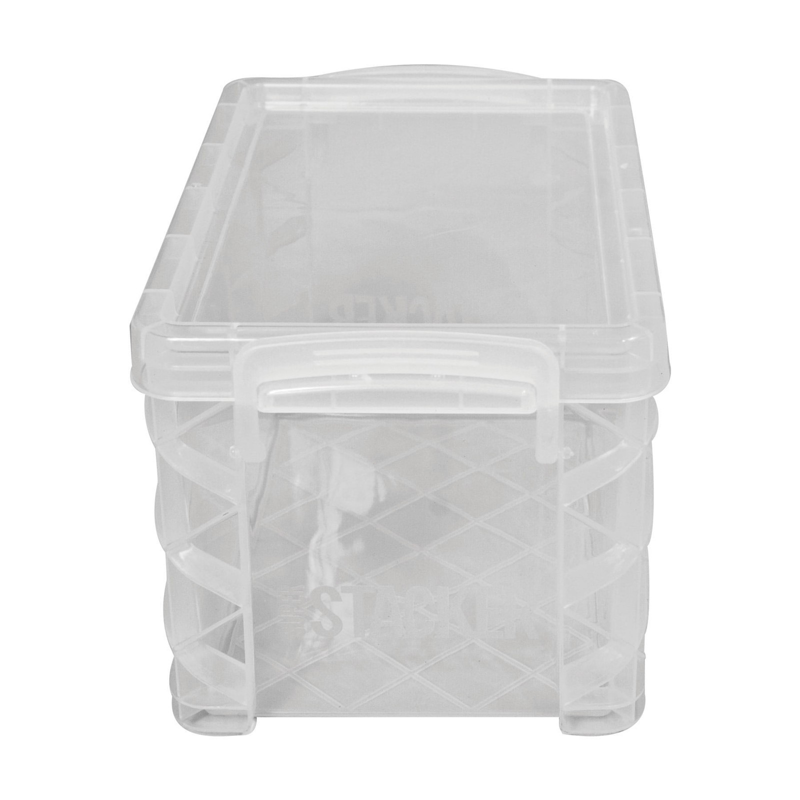 Heavy Duty Clear Storage Box W/ Stackable Design For Craft Supplies