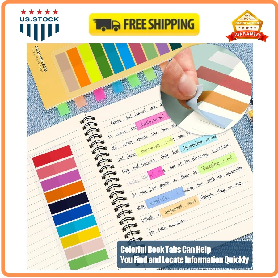 2400 Pcs Morandi Sticky Tabs Index Tabs Page Markers for Books and Notebooks