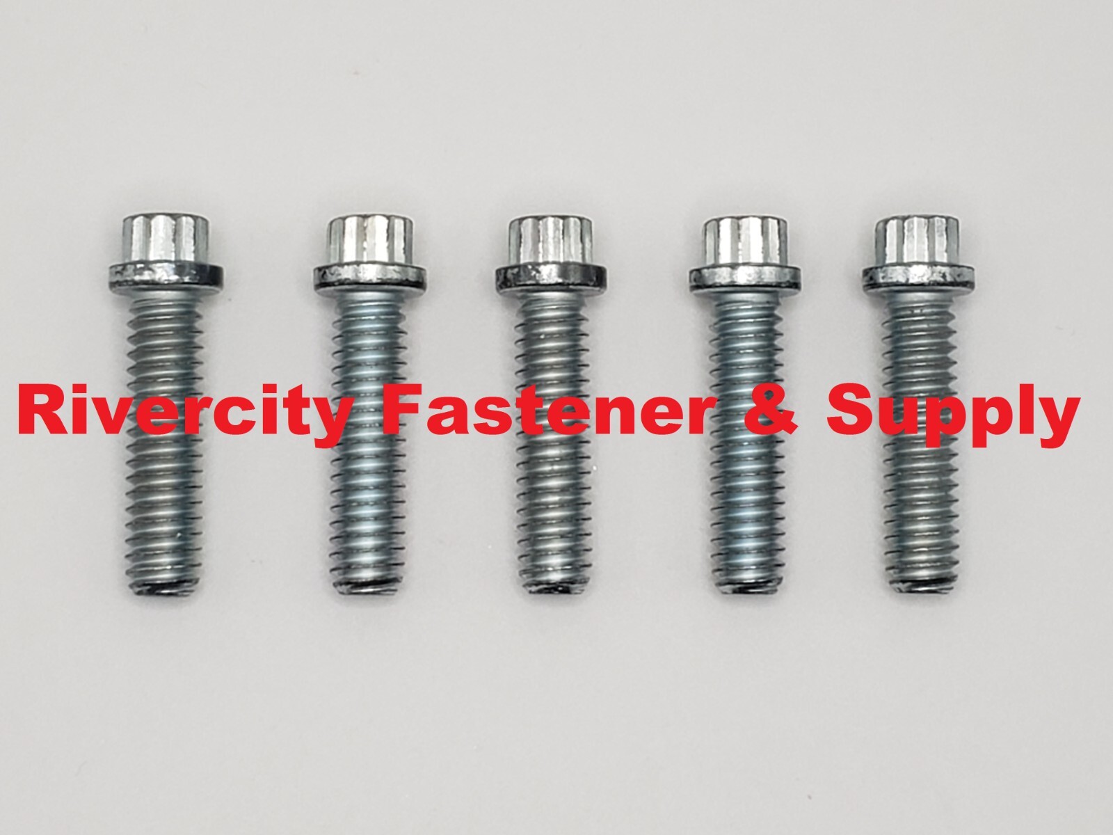 1/4-20×1 Alloy Steel 12 Point Flange Screws 1/4x20x1 Extra Strong Bolts 1/4×1 ZN