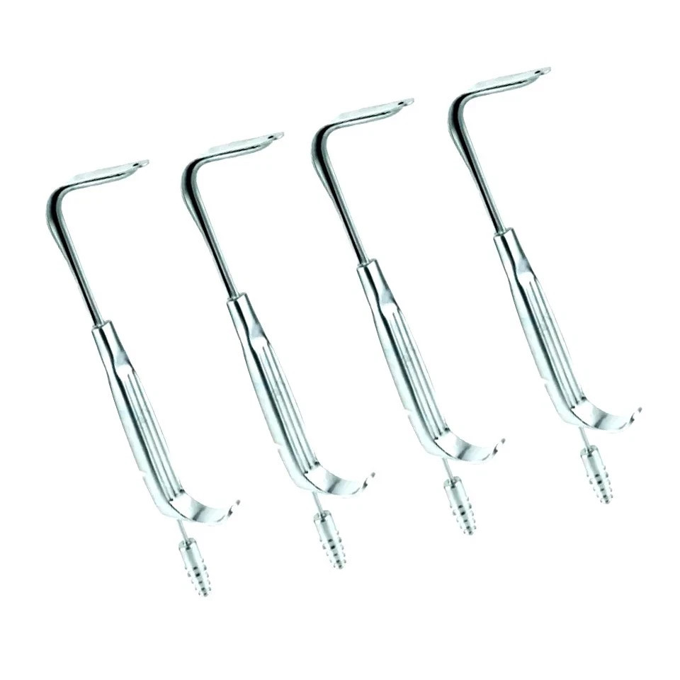 New Aufricht Nasal Retractor With Suction set of 4 pcs Stainless Steel