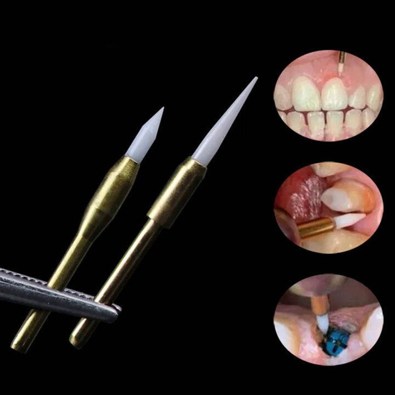 2 PCS Dental Gingival Surgical Zirconia Ceramic Soft Tissue Trimmer Burs