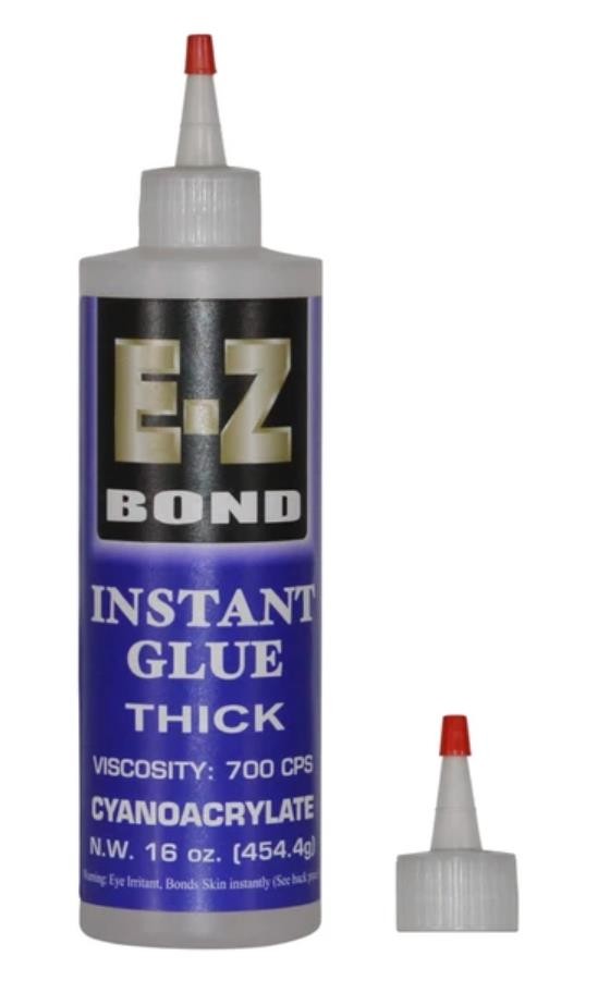 E-Z Bond Professional Grade Thick Instant Glue, 700 CPS (16 oz)