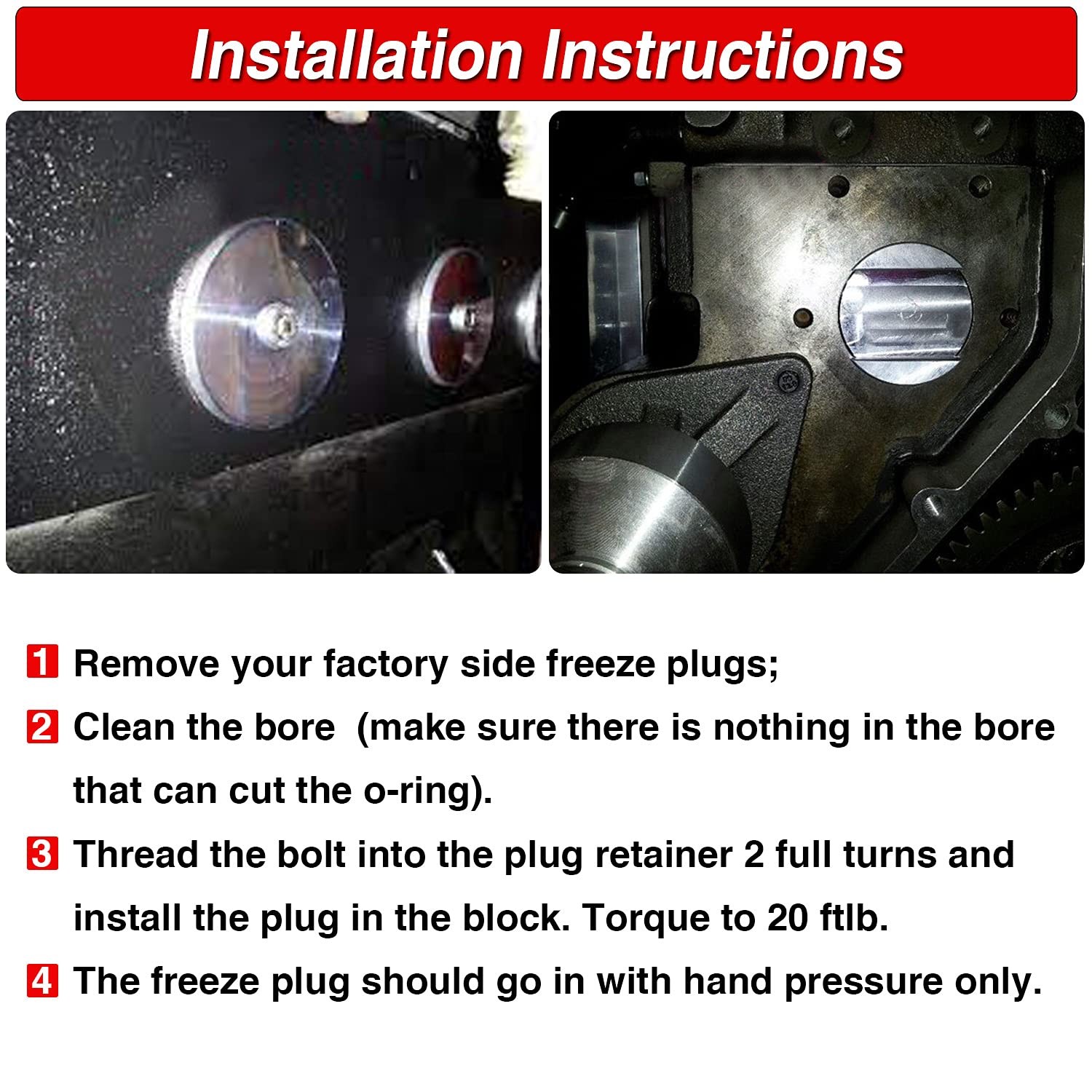 Cummins Freeze Plug Kit Replacement for dodge Turbo Diesel for 5.9L 12v/24v1989-