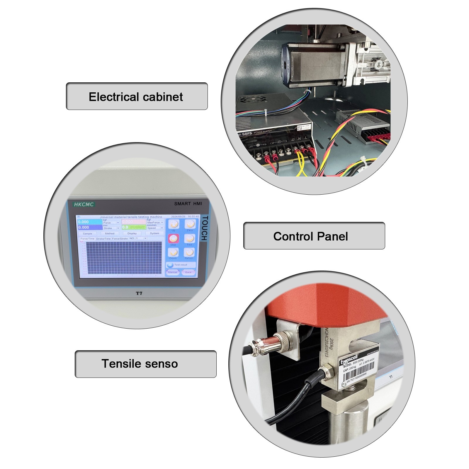 110V 200KG Capacity Electric Tensile Strength Testing Machine Universal Tester