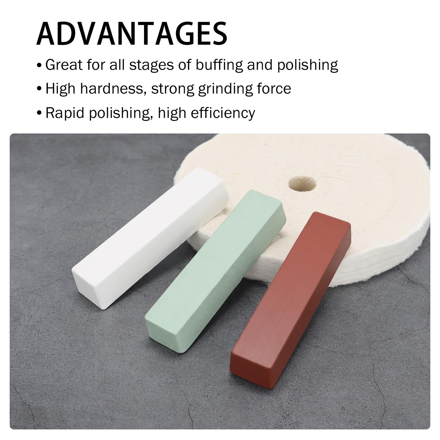 Buffing Polishing Cutting Compounds 12 Oz. Kit – Green Fine/White Medium/Red …