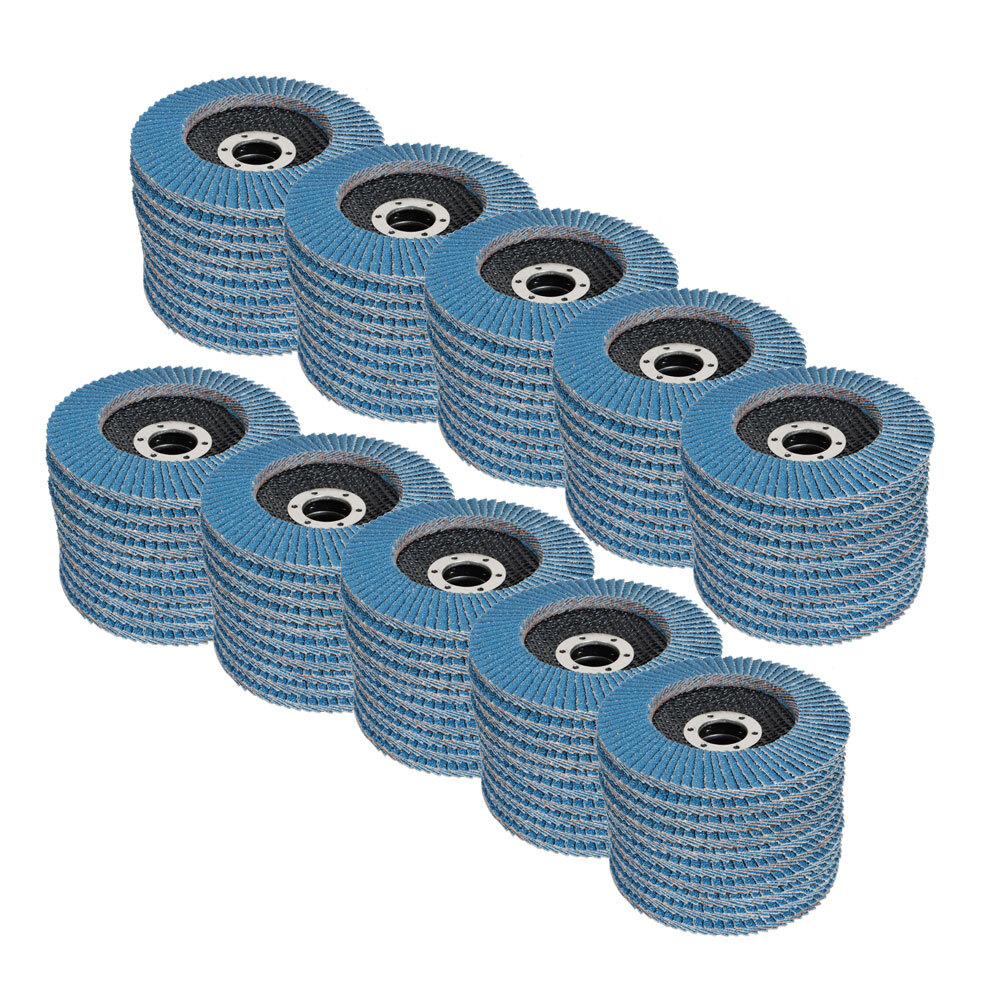 100Pack 4-1/2″×7/8” 40 Grit T29 Premium Zirconia Flap Disc Sanding Grinding US