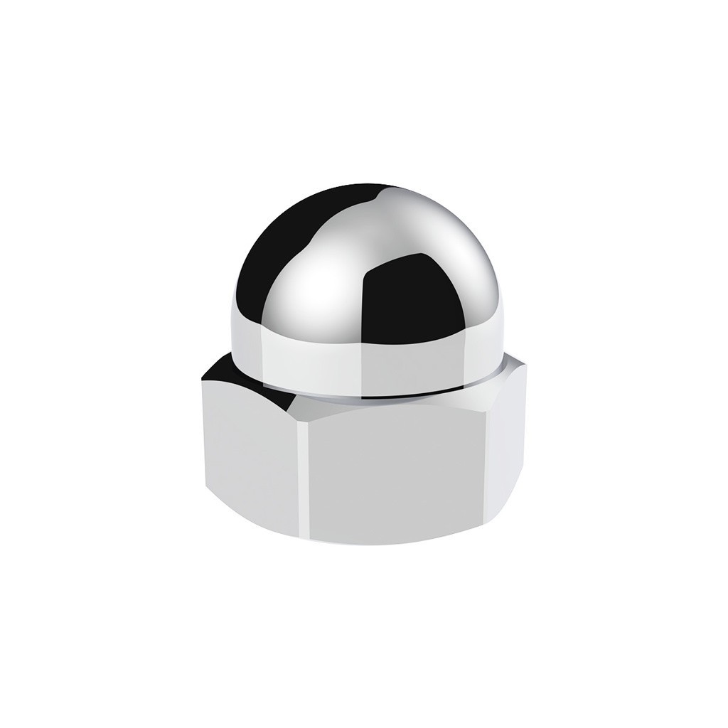11/16″ x 7/8″ Chrome Die-Cast Acorn Nut Cover LOT OF 50
