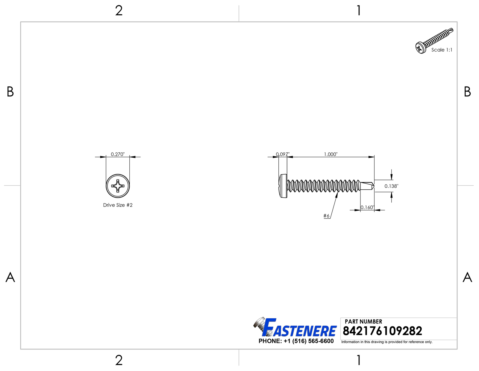 #6 X 1″ Phillips Pan Head Self Drilling Metal Tek Screws Stainless Qty 500
