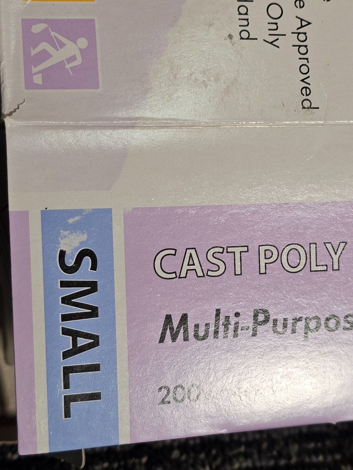 (QTY 1000) Cast Poly Multi-Purpose Powder Free Size Small Gloves, Disposable