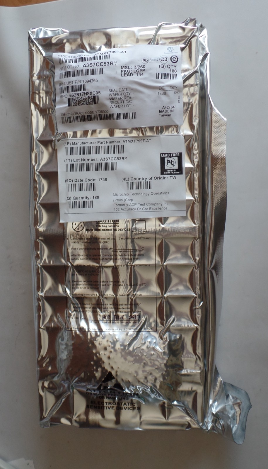 MICROCHIP TECH ATMX799-T-AT IC FACTORY PACK QTY 180 “FACTORY SEALED”