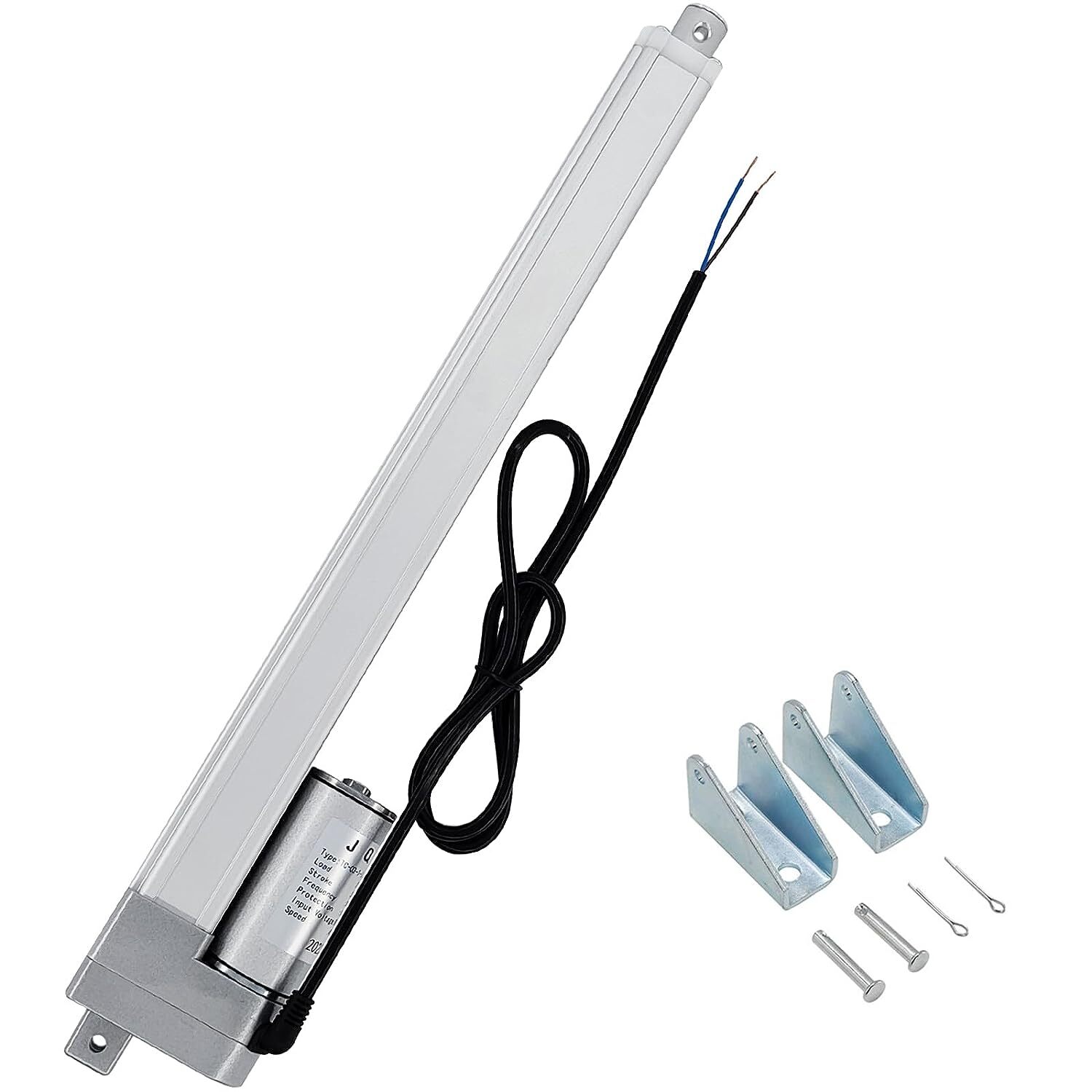 300N Linear Actuator 12V Heavy Duty Stroke 2-24″ 66lbs Fast Speed 1.77″/s IP54