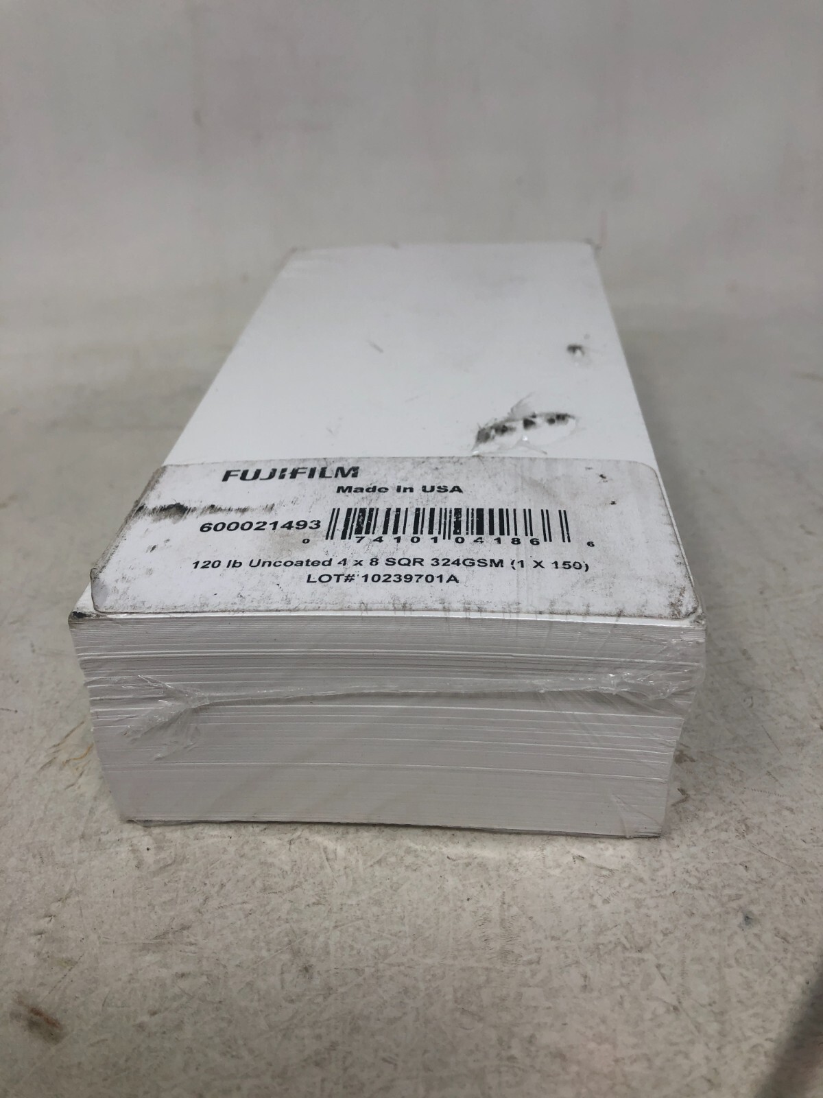 FUJIFILM Cardstock 120 lb Uncoated 4 x 8 Round White 324 GSM 150 Sheets