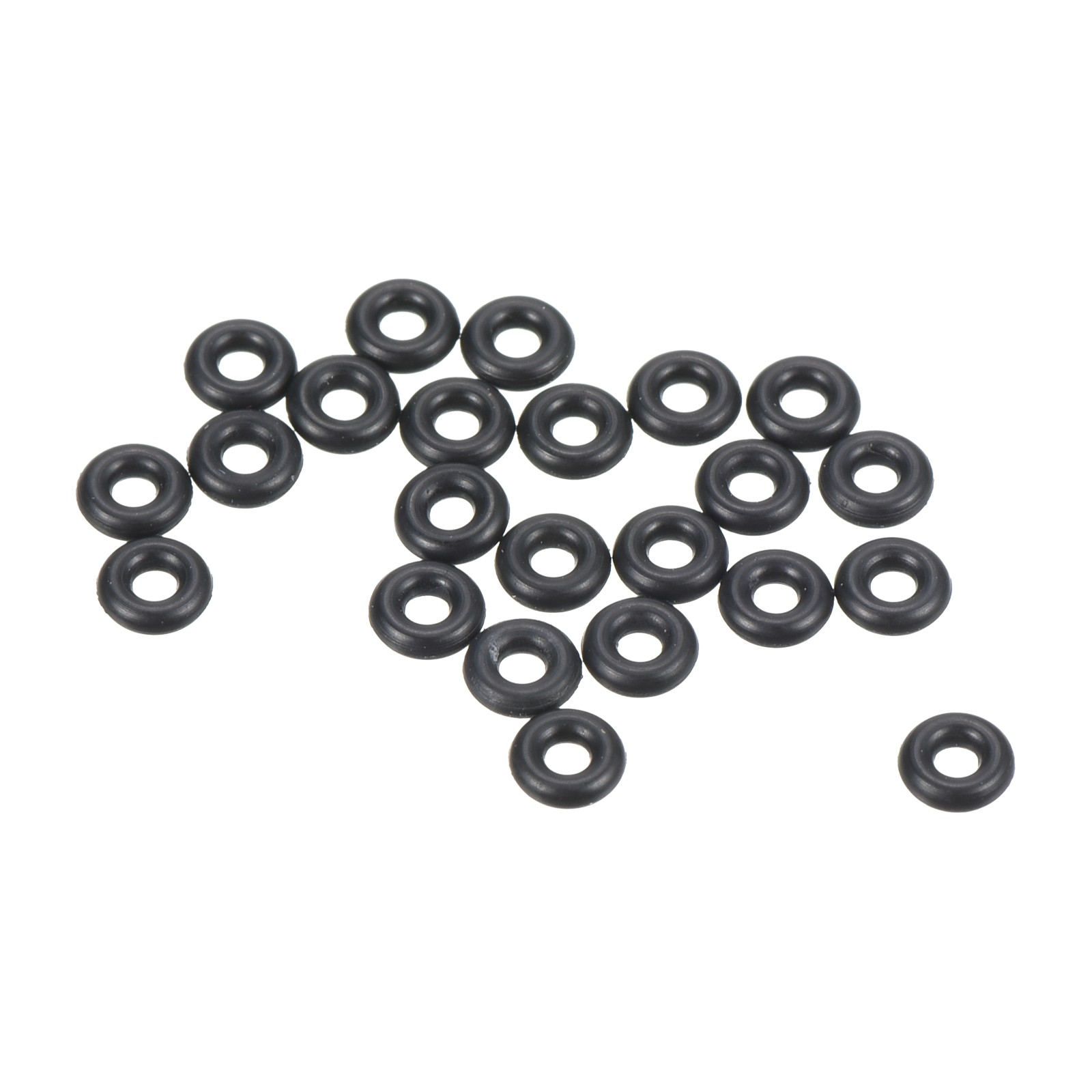100pcs 4x2x1mm Nitrile Rubber O-Rings Metric Sealing Gaskets, Black
