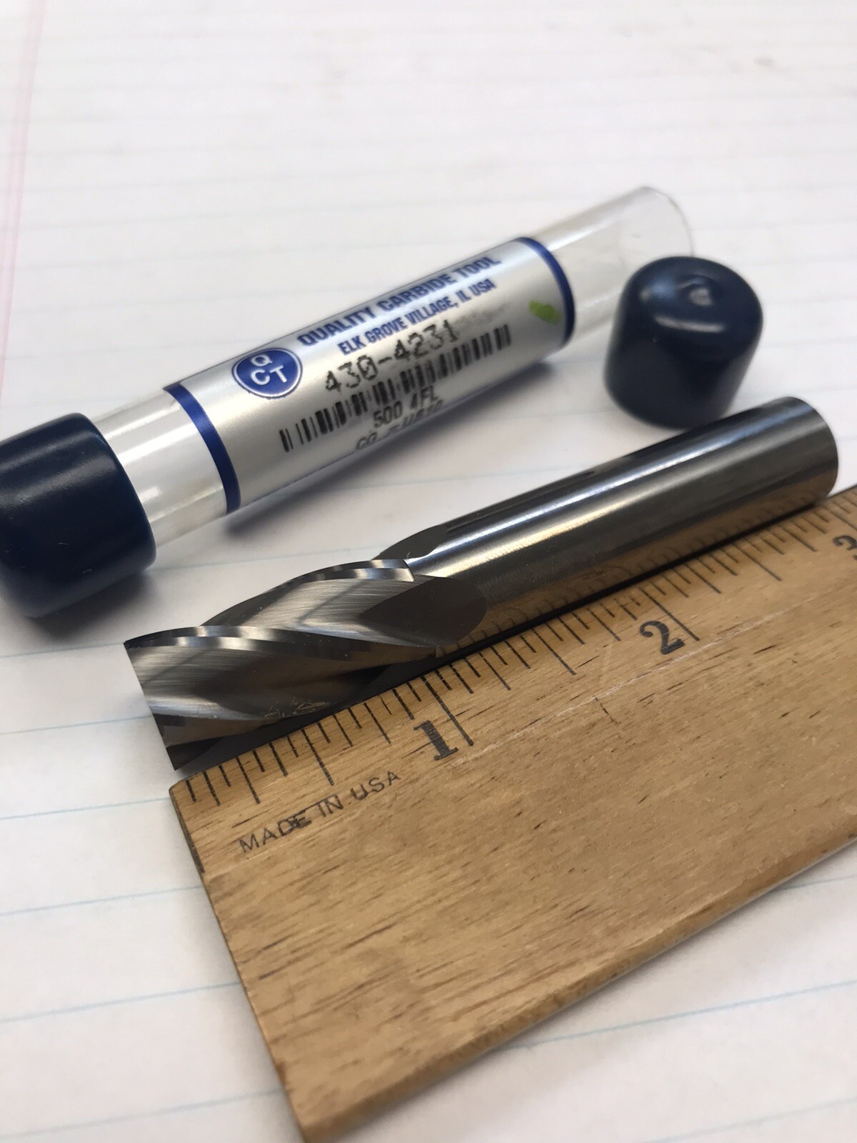 1 pc. 1/2” 4 FLUTE SE CARBIDE END MILL. USA. NO END CUT (See Photos)