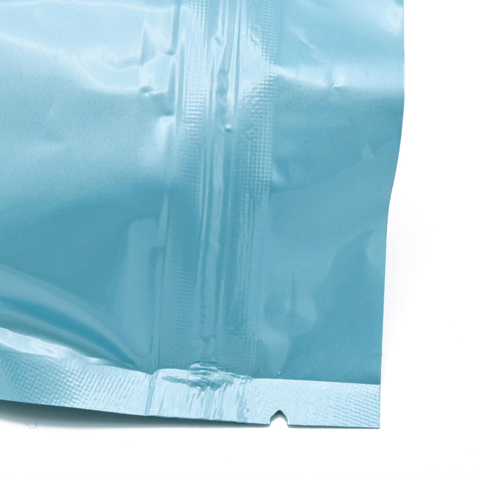 QQ Studio Blue Water Resistant QuickQlick™ Flat Beauty Bags with Glossy Finish