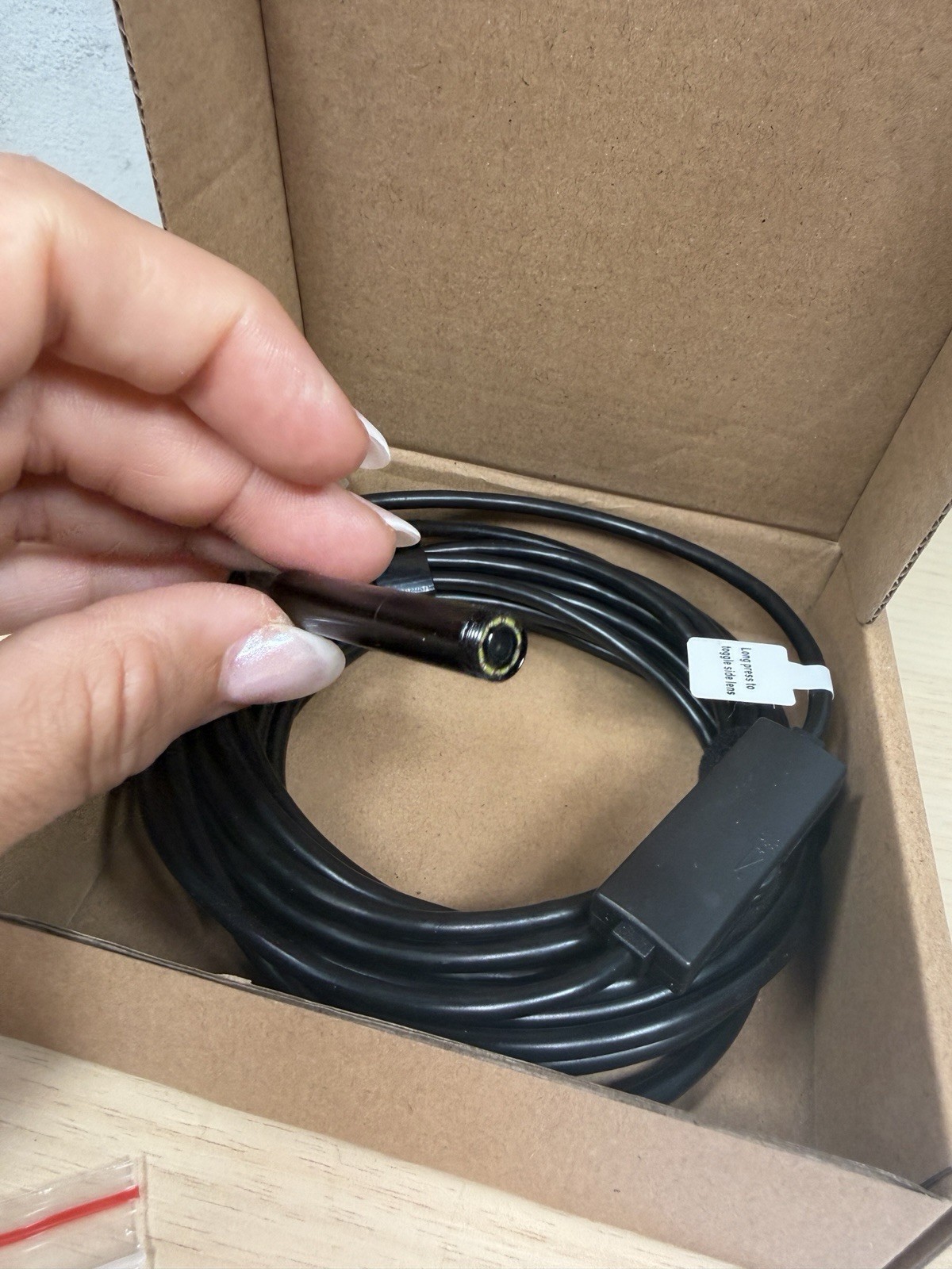 Endoscope Industrial dual Camera Lens 5m Line Length New Photo & Video HD LED