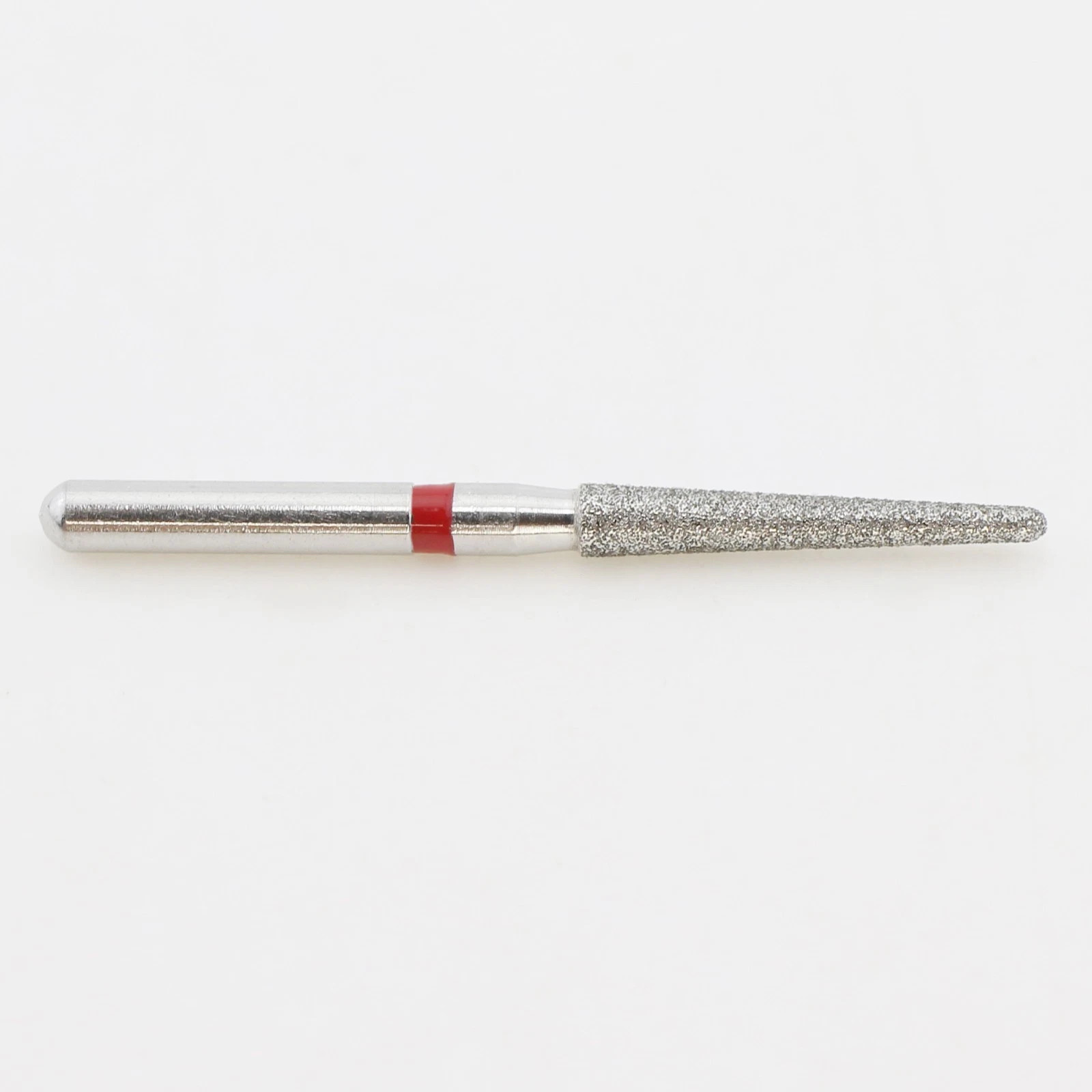 Dental Diamond Bur 850/016F Round End Taper Bur Fine Grit Red High Speed FG