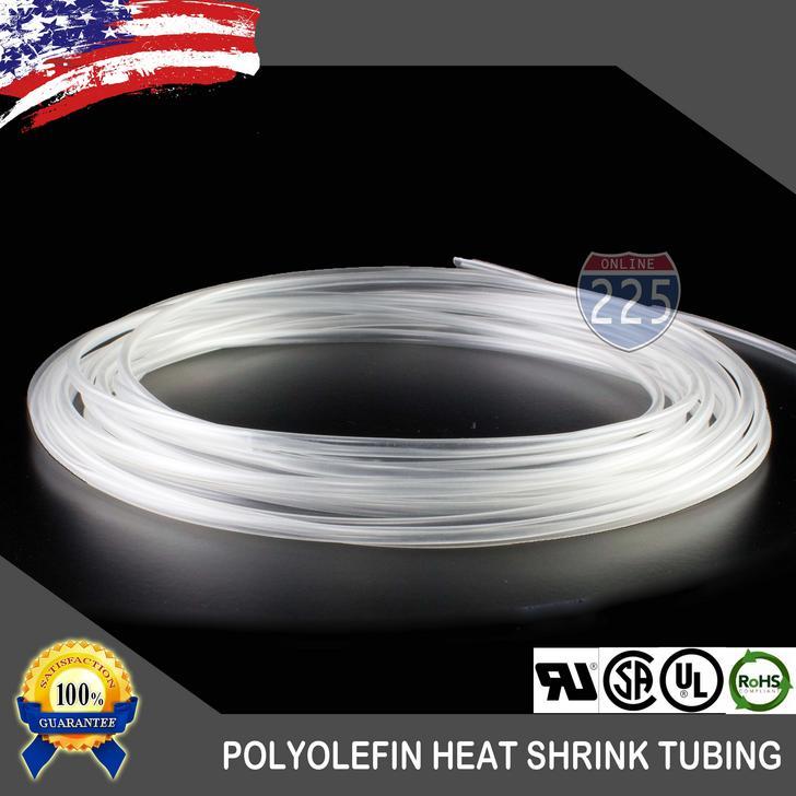 100 FT. 100′ Feet CLEAR 1/8″ 3mm Polyolefin 2:1 Heat Shrink Tubing Tube Cable US