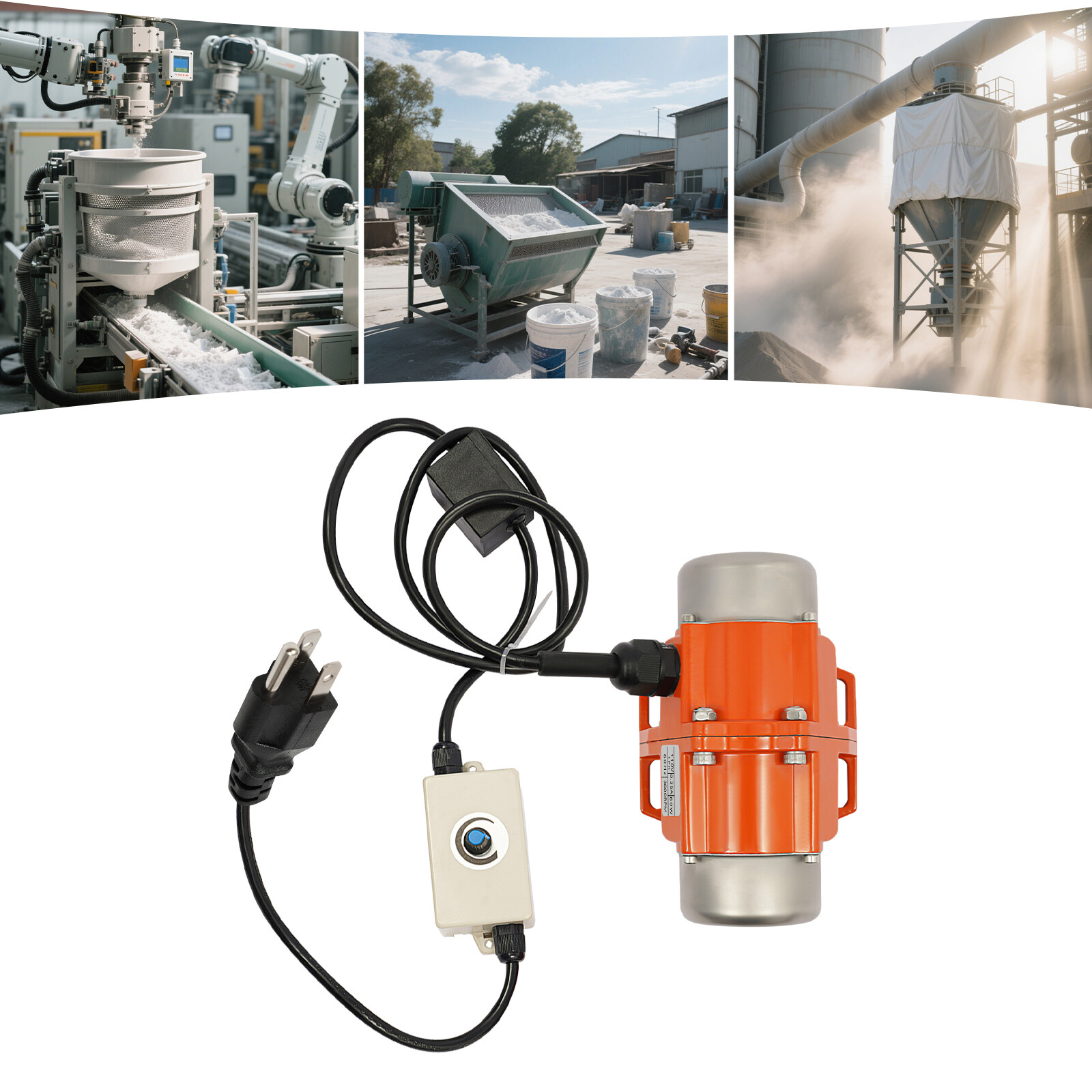 60W Vibrating Motor with Speed Controller 1 Phase Asynchronous Vibrating Motor