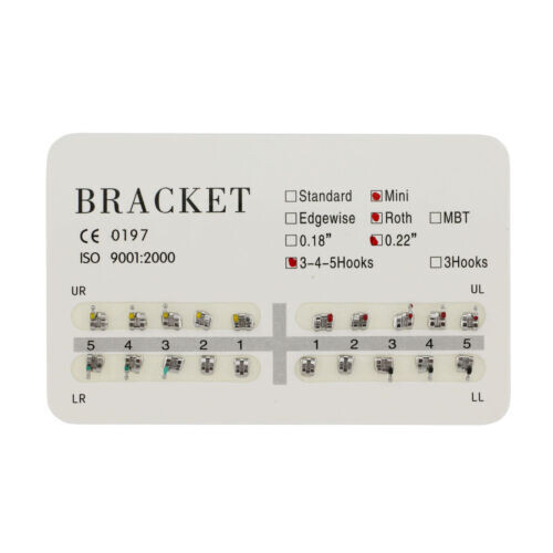 Dental Orthodontic Brace Kit 0.022 Roth Bracket NiTi Arch Wire Ligature Ties