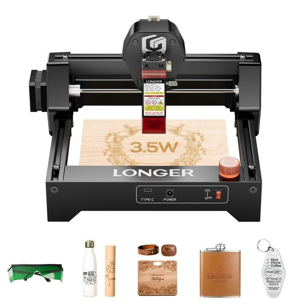 longer RAY5 Mini 3.5W 130×140 mm Work Area Laser Engraving Portable 12000mm/min