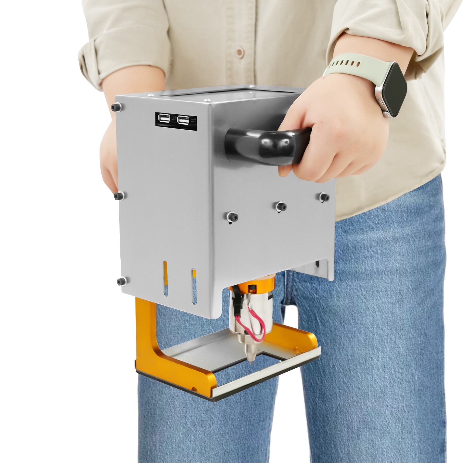 Handheld Electric Dot Peen Engraving Marking Machine Touch Screen Metal Marking