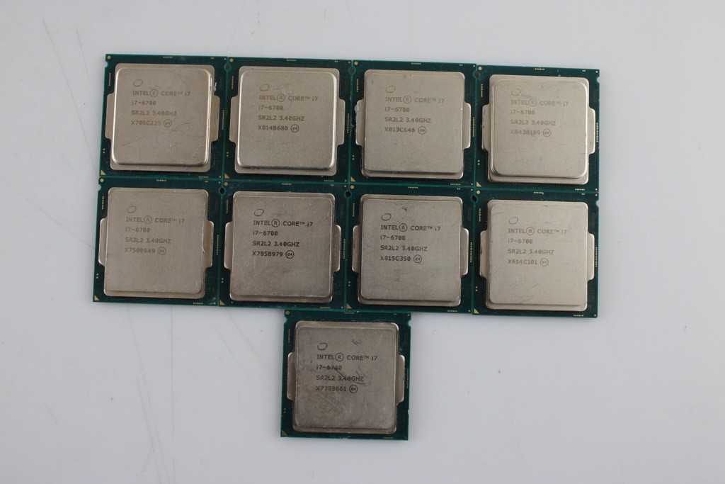 Lot of 8 Intel Core i7-6700 SR2L2 3.40GHz Quad-Core 8MB LGA1151 Desktop CPU Proc