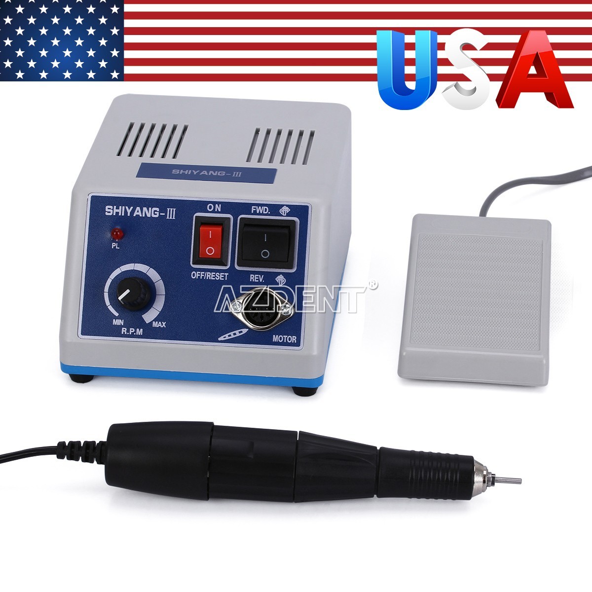 Dental Lab Marathon Electric Micromotor Polishing Unit /Vacuum Dust Collector