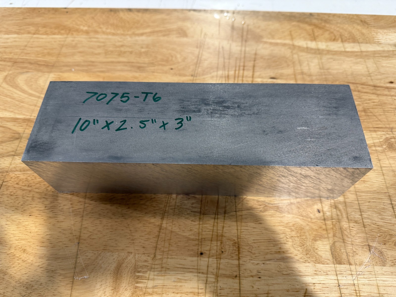 7075 T6 Aluminum Billet Stock 10 x 2.5 x 3