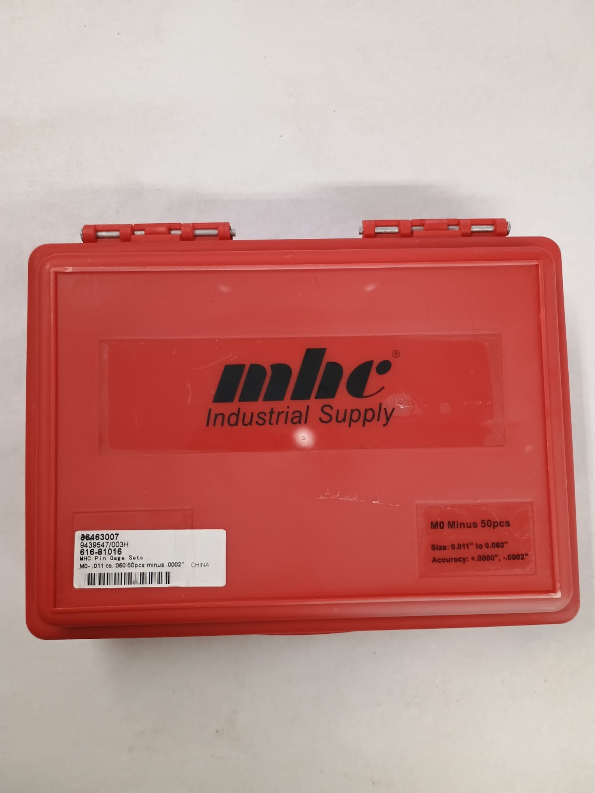MO Minus Pin Gage Set 0.011 to 0.060 49 pcs “0.011 Missing” 616-81016 MSC