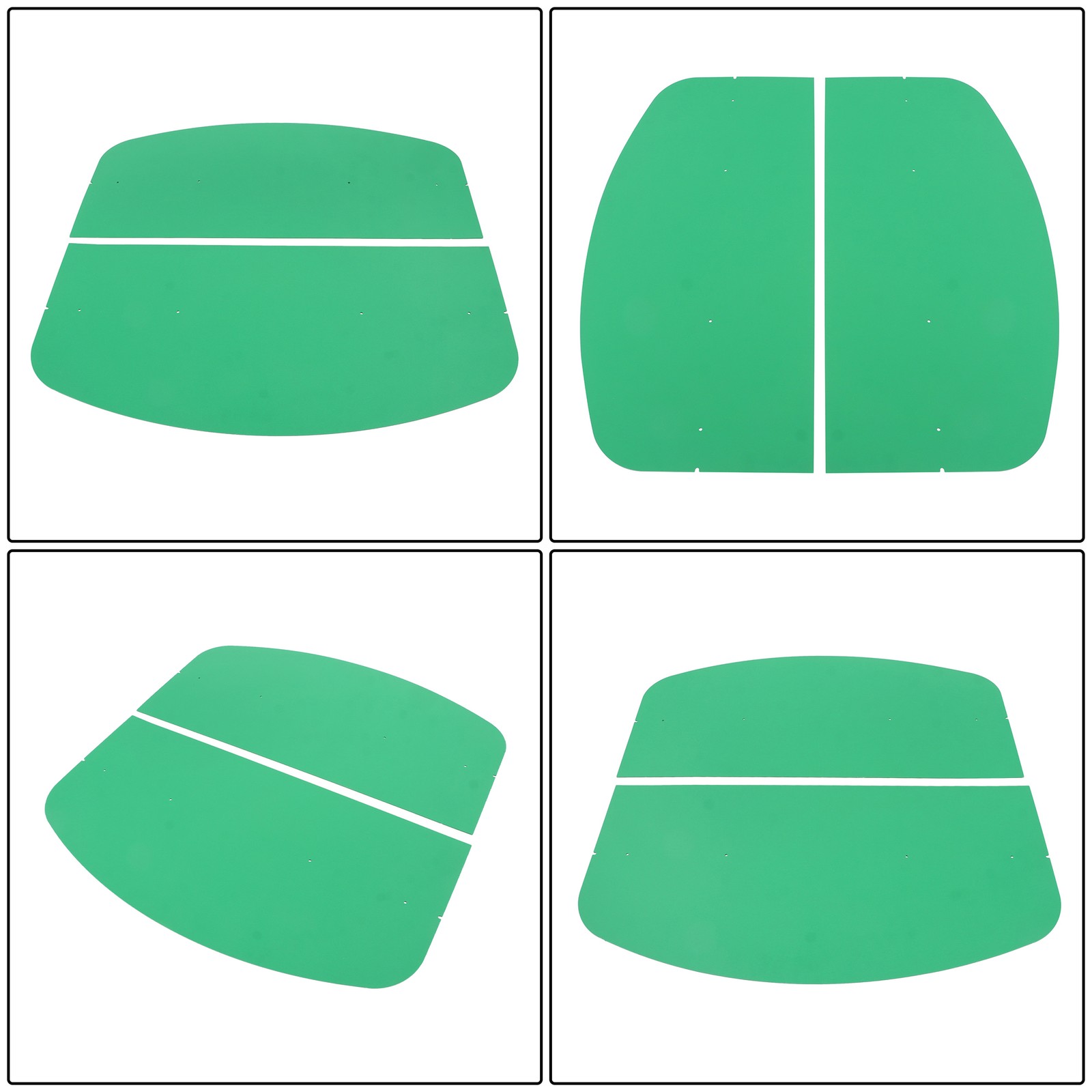 52″ X 52″ ROPS Tuff Top Tractor Canopy For John Deere 2″ x 2″ or 2″ x 3″ Green