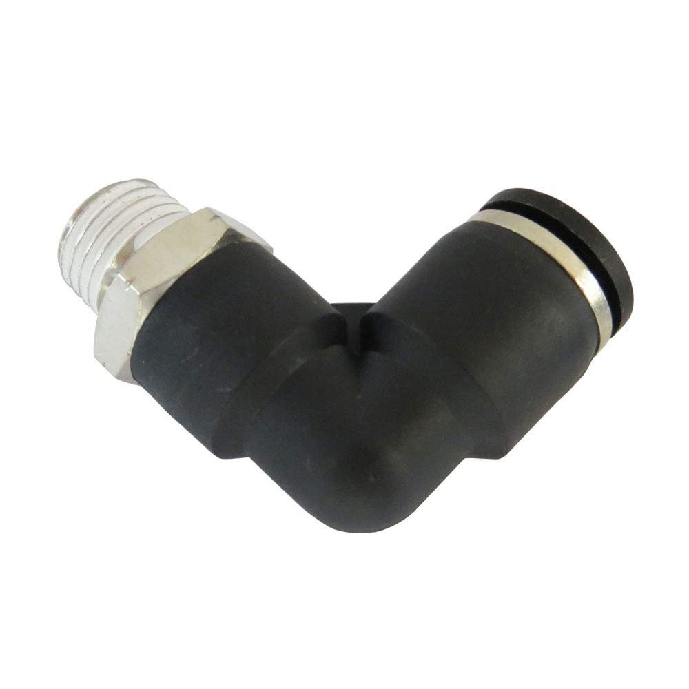 5 PCS 90 Degree Male Elbow Push To Connect Fitting 1/8 Inch OD x 1/8 In NPT