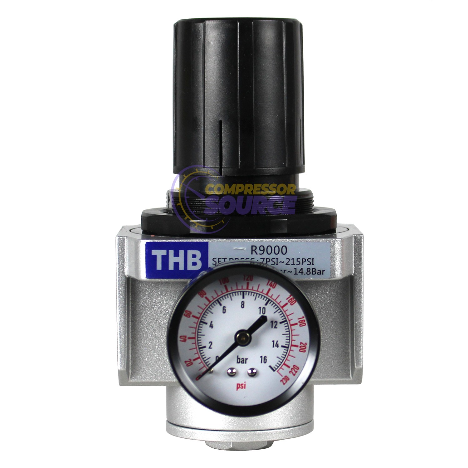 3/4″ NPT Heavy Duty High Flow Compressed Air Pressure Regulator 162 CFM R906N