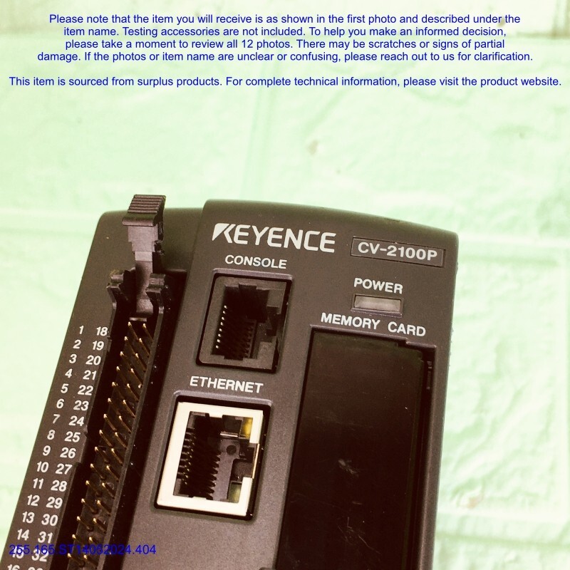 KEYENCE CV-2100P, Digital Image Controller as photo, sn:4534, FedExDHL