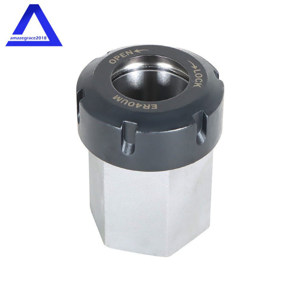 ER40 Hex + ER40 Square Collet Block Chuck Holder for CNC Lathe Engraving Machine