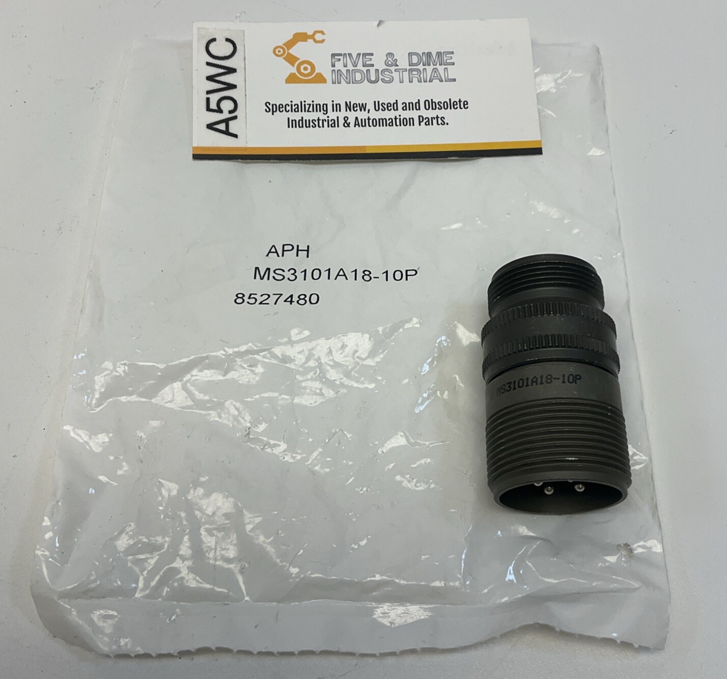 Amphenol MS3101A18-10P 4 Pin Industrial Connector